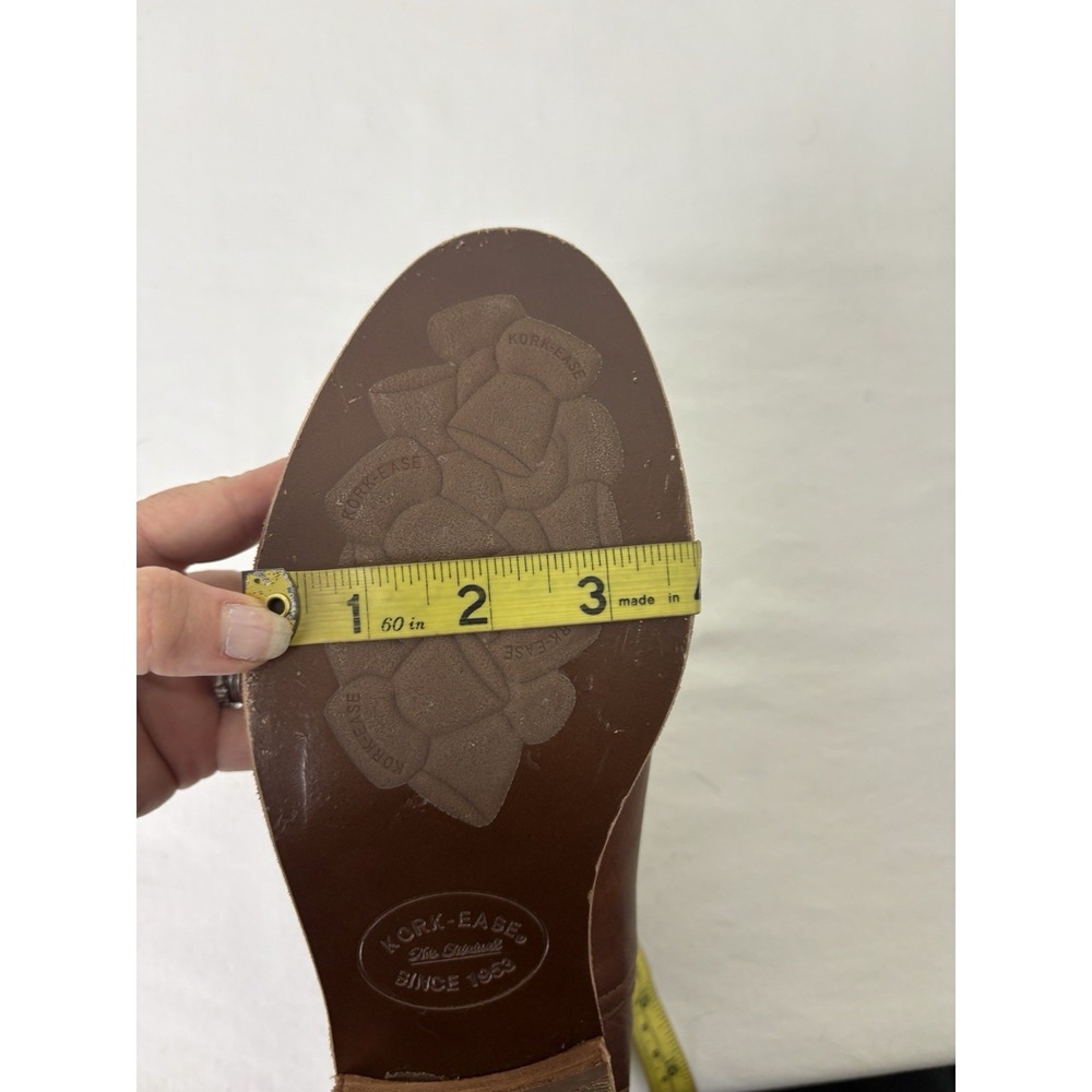 Kork Ease Renny Leather Ankle Boots Womens 9M Brown Back Zip Comfort Bootie - Picture 10 of 10